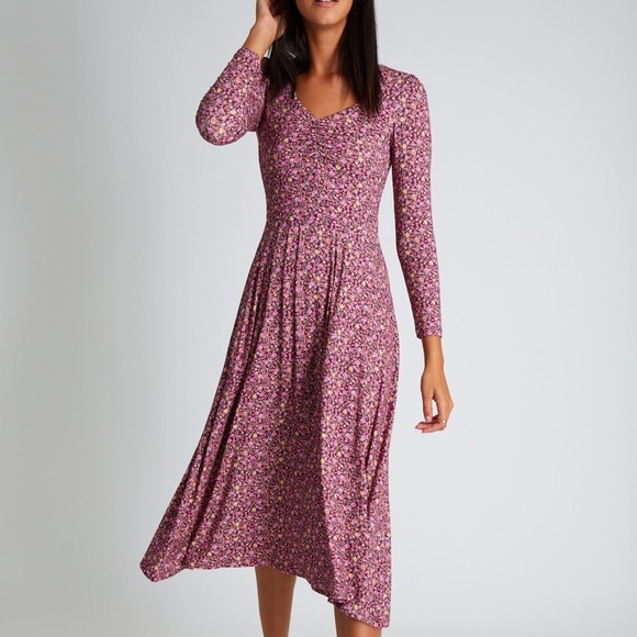 LoveShackFancy Poeta Dress in Cherry Wine Medium NWT - Picture 2 of 12